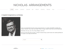 Tablet Screenshot of nicholasarrangements.com
